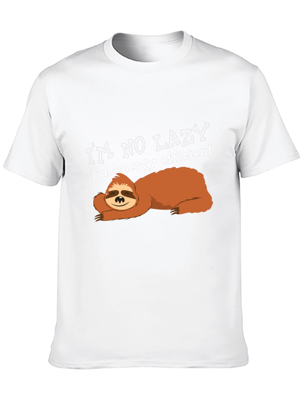 Energy Efficient Sloth Graphic T-Shirt