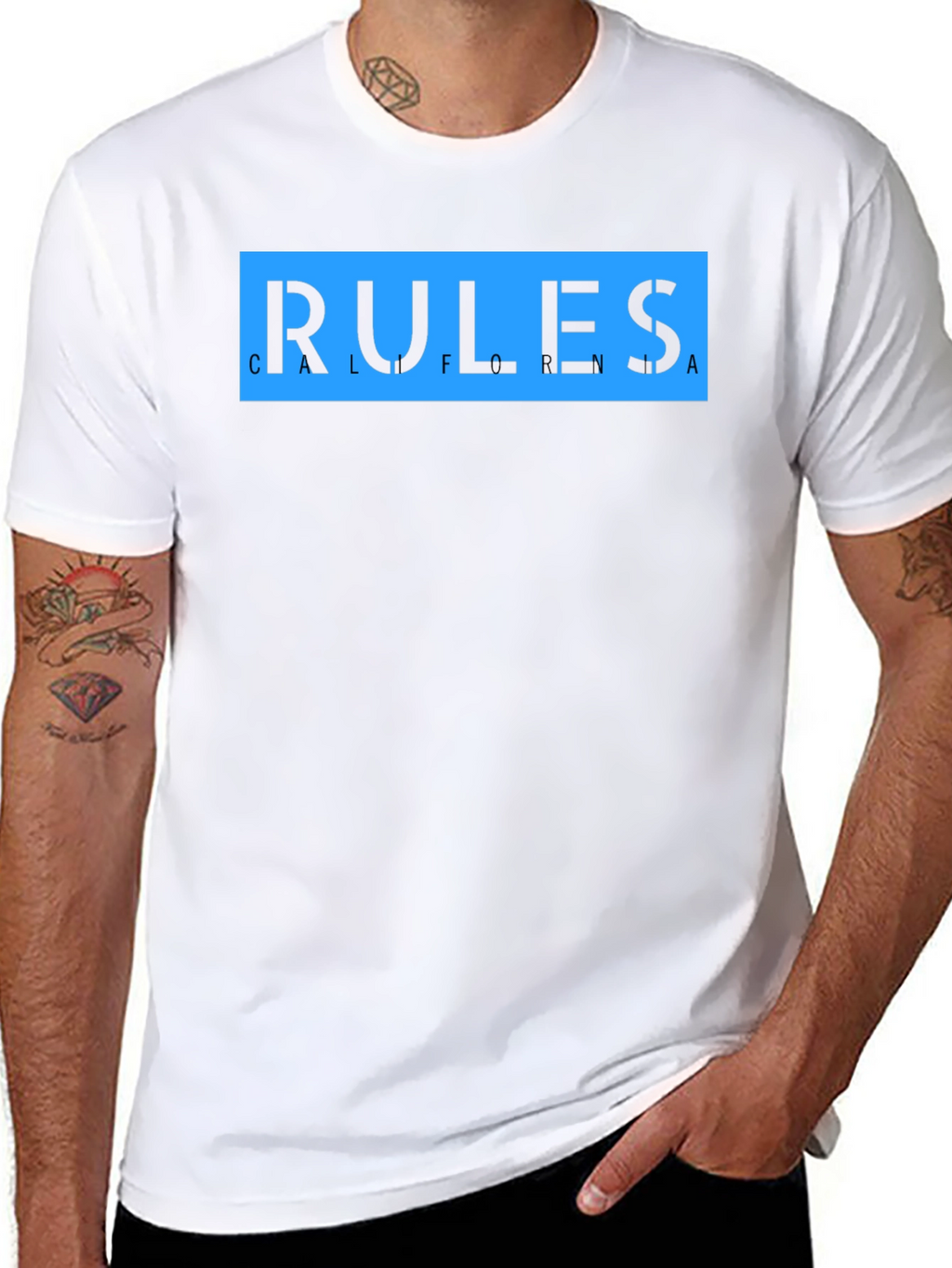 California Rules Graphic T-Shirt - Black