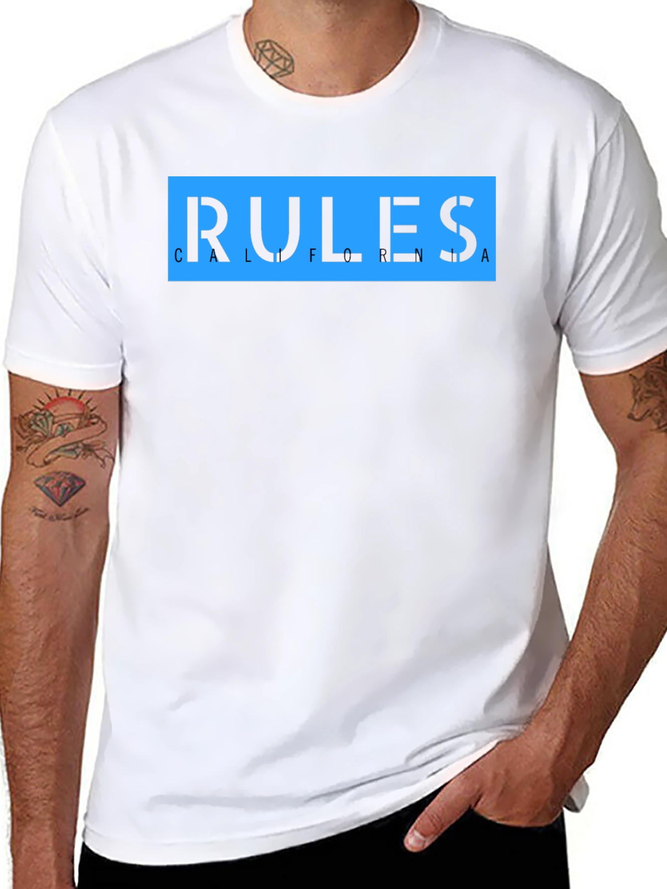 California Rules Graphic T-Shirt - Black