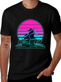 Retro Wave Sailing Ship T-Shirt