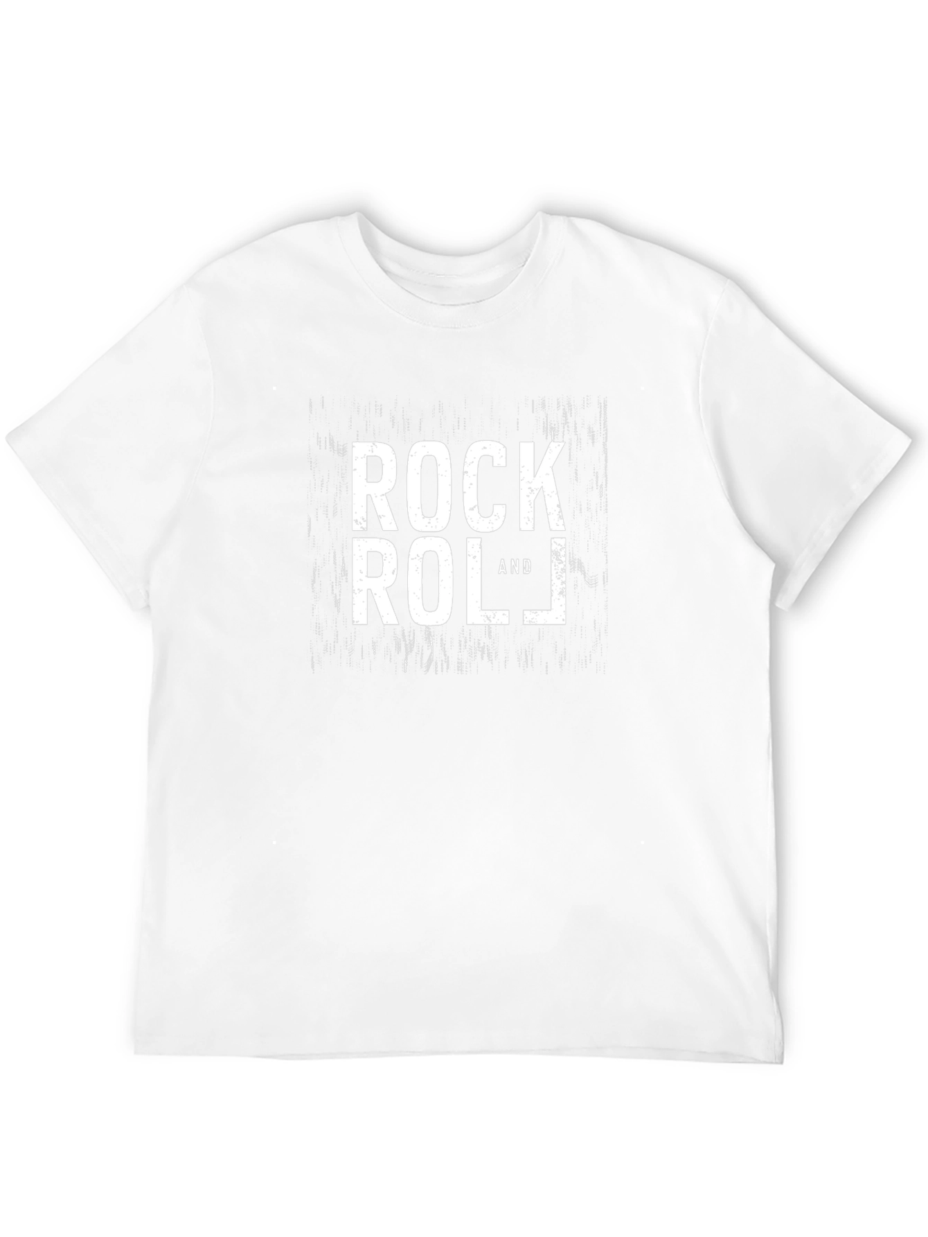 Rock and Roll Graphic Print Black T-Shirt