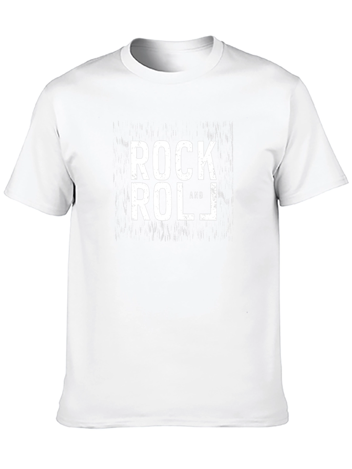 Rock and Roll Graphic Print Black T-Shirt