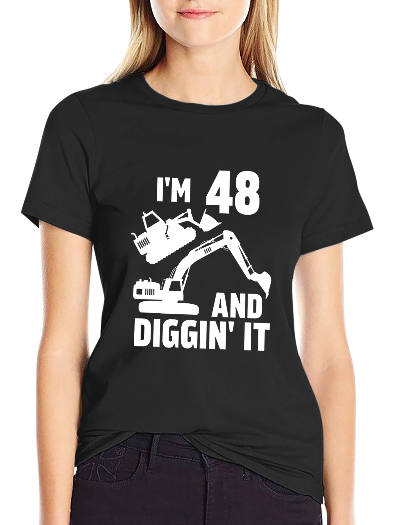 Im 48 and Diggin It Funny Birthday T-Shirt
