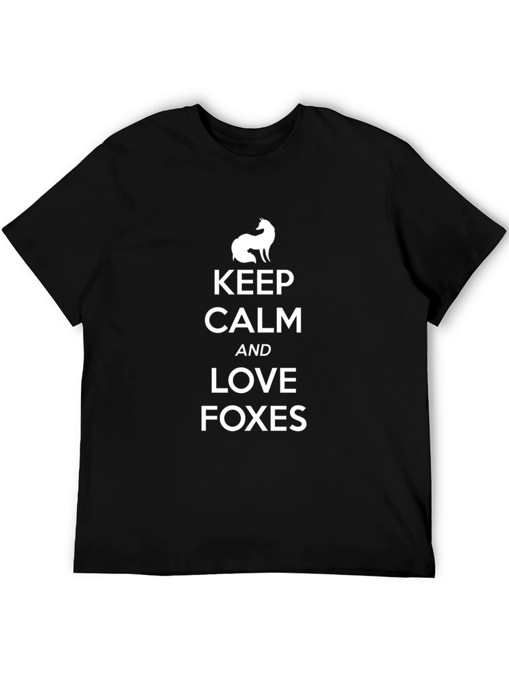 Keep Calm Love Foxes Graphic T-Shirt