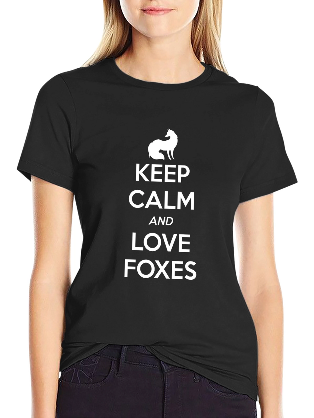 Keep Calm Love Foxes Graphic T-Shirt