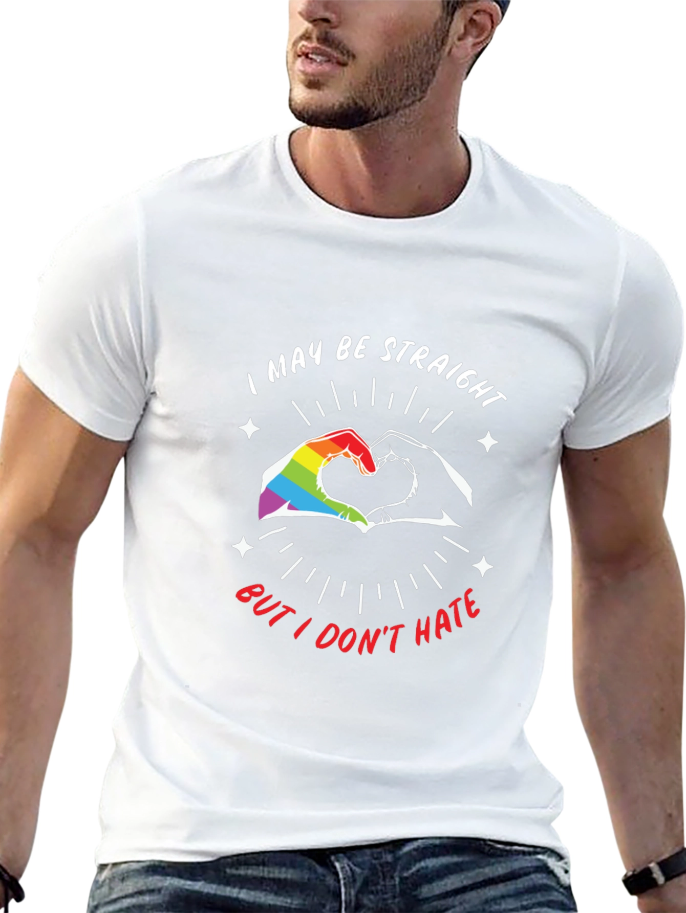 Straight But I Dont Hate LGBT Pride T-Shirt