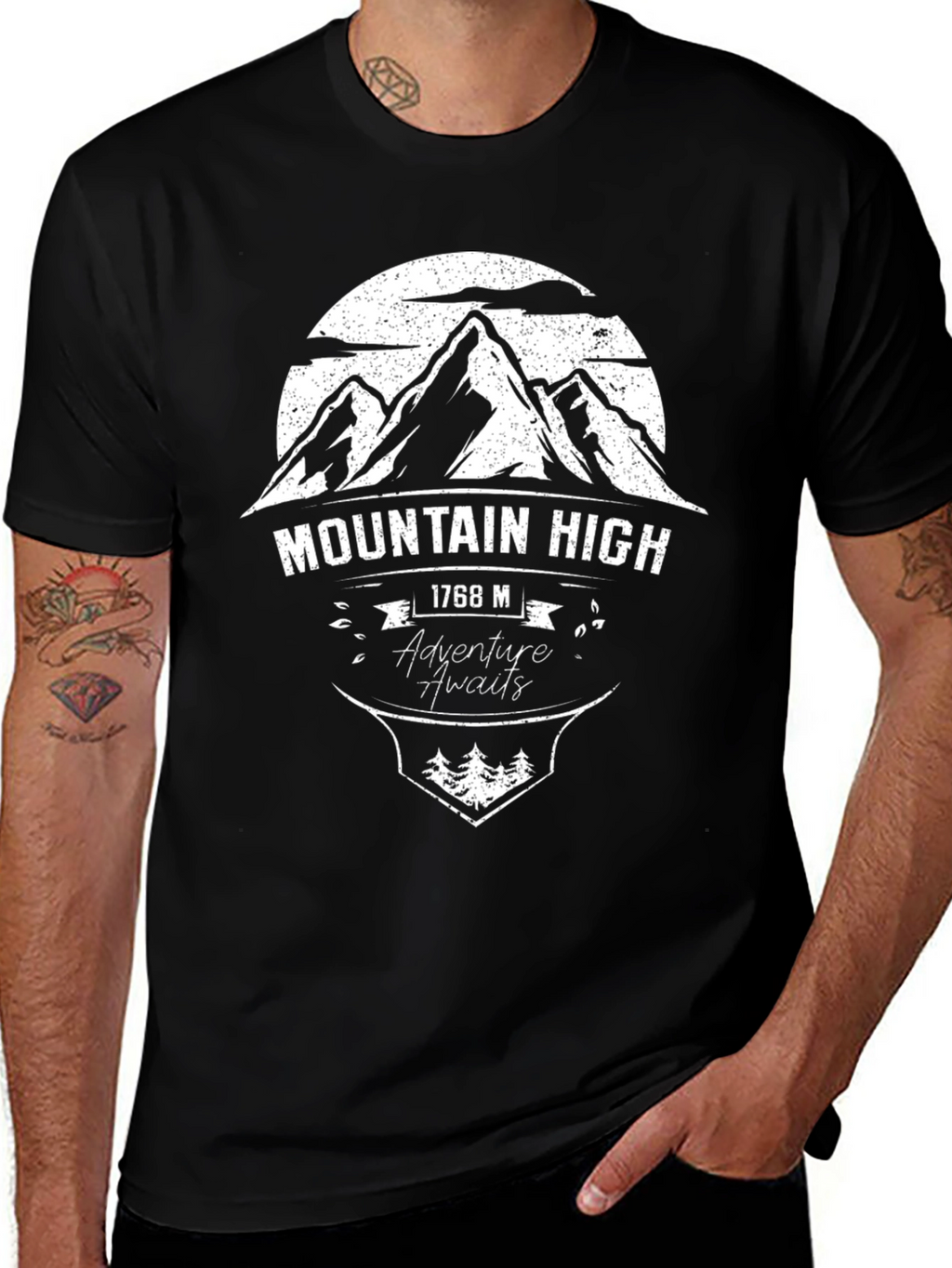 Mountain High Adventure Awaits Graphic T-Shirt