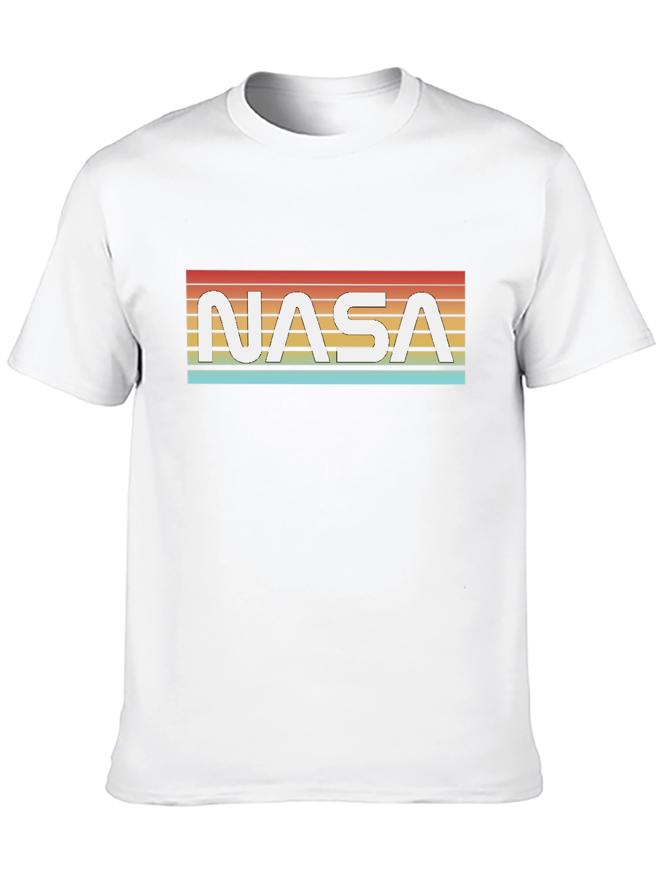 Retro NASA Graphic Black T-Shirt