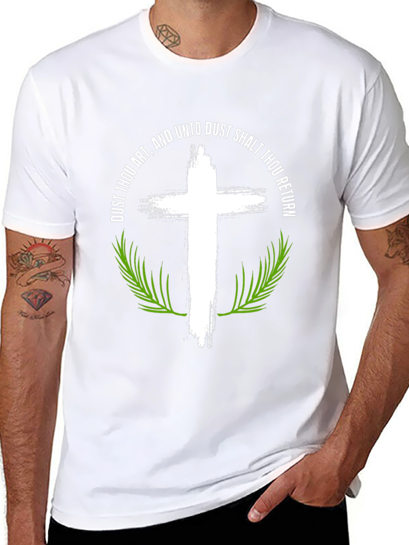 Dust Thou Art Cross Graphic T-Shirt