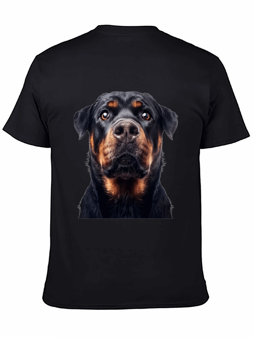 Rottweiler Dog Graphic Black T-Shirt