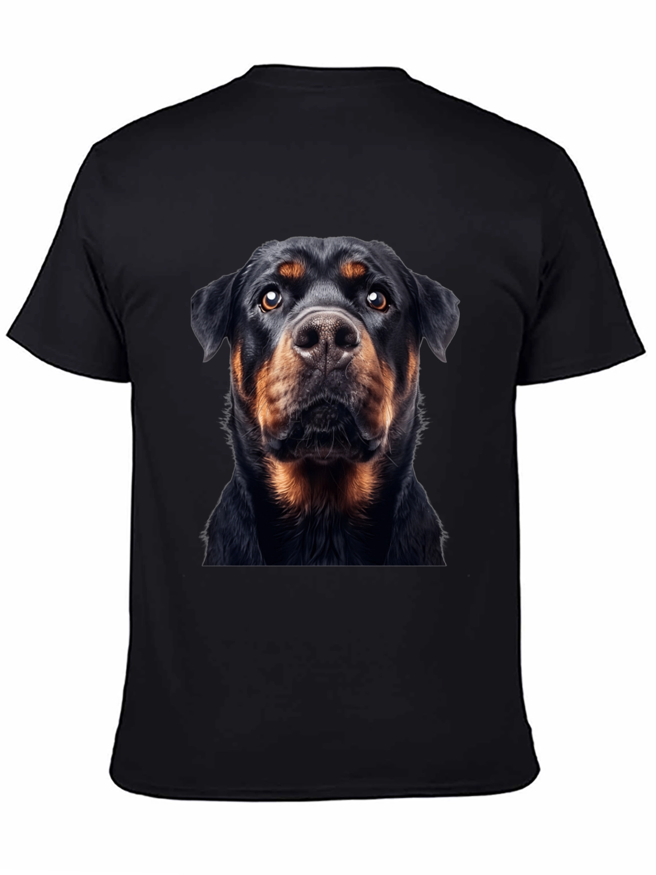 Rottweiler Dog Graphic Black T-Shirt