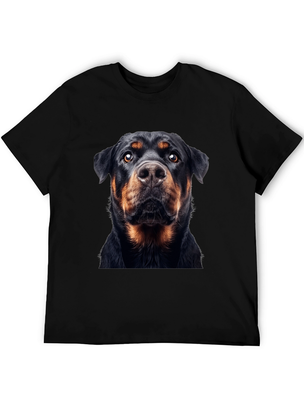 Rottweiler Dog Graphic Black T-Shirt