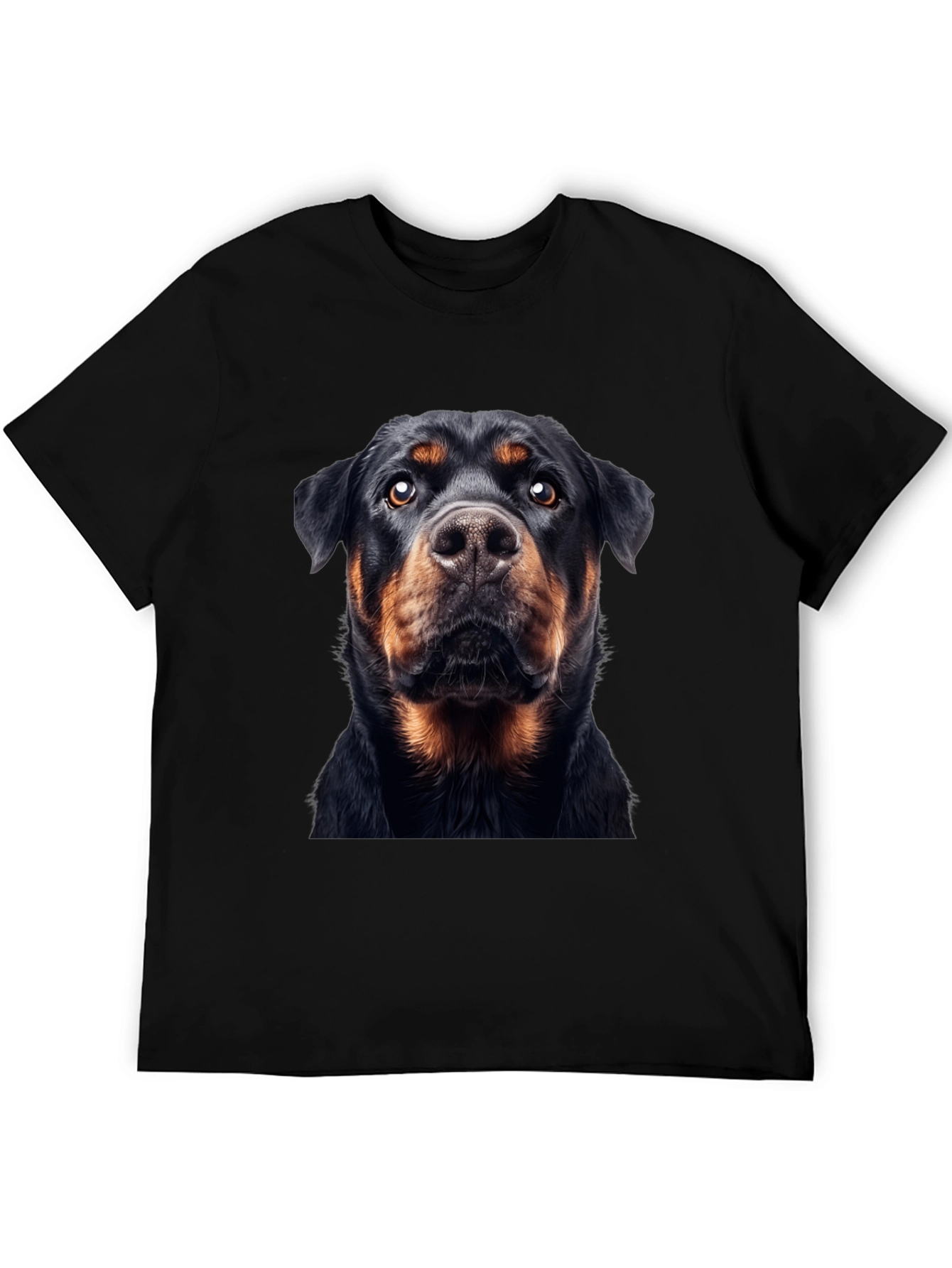 Rottweiler Dog Graphic Black T-Shirt
