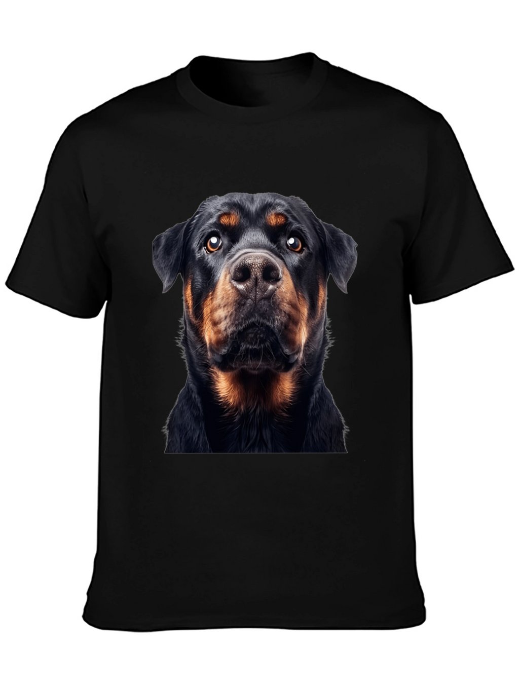 Rottweiler Dog Graphic Black T-Shirt