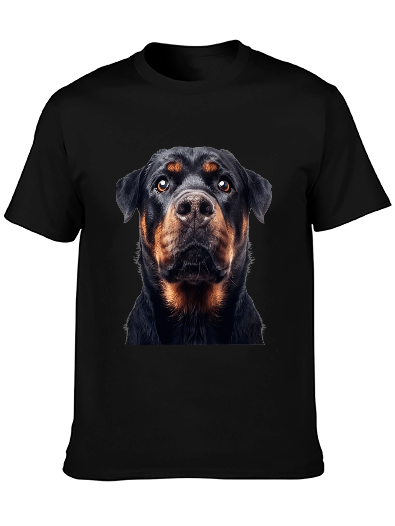 Rottweiler Dog Graphic Black T-Shirt