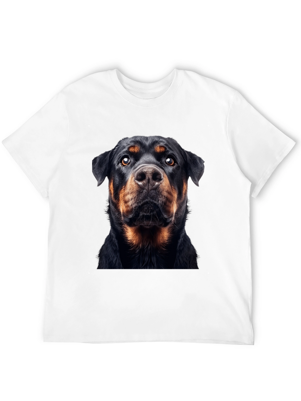 Rottweiler Dog Graphic Black T-Shirt