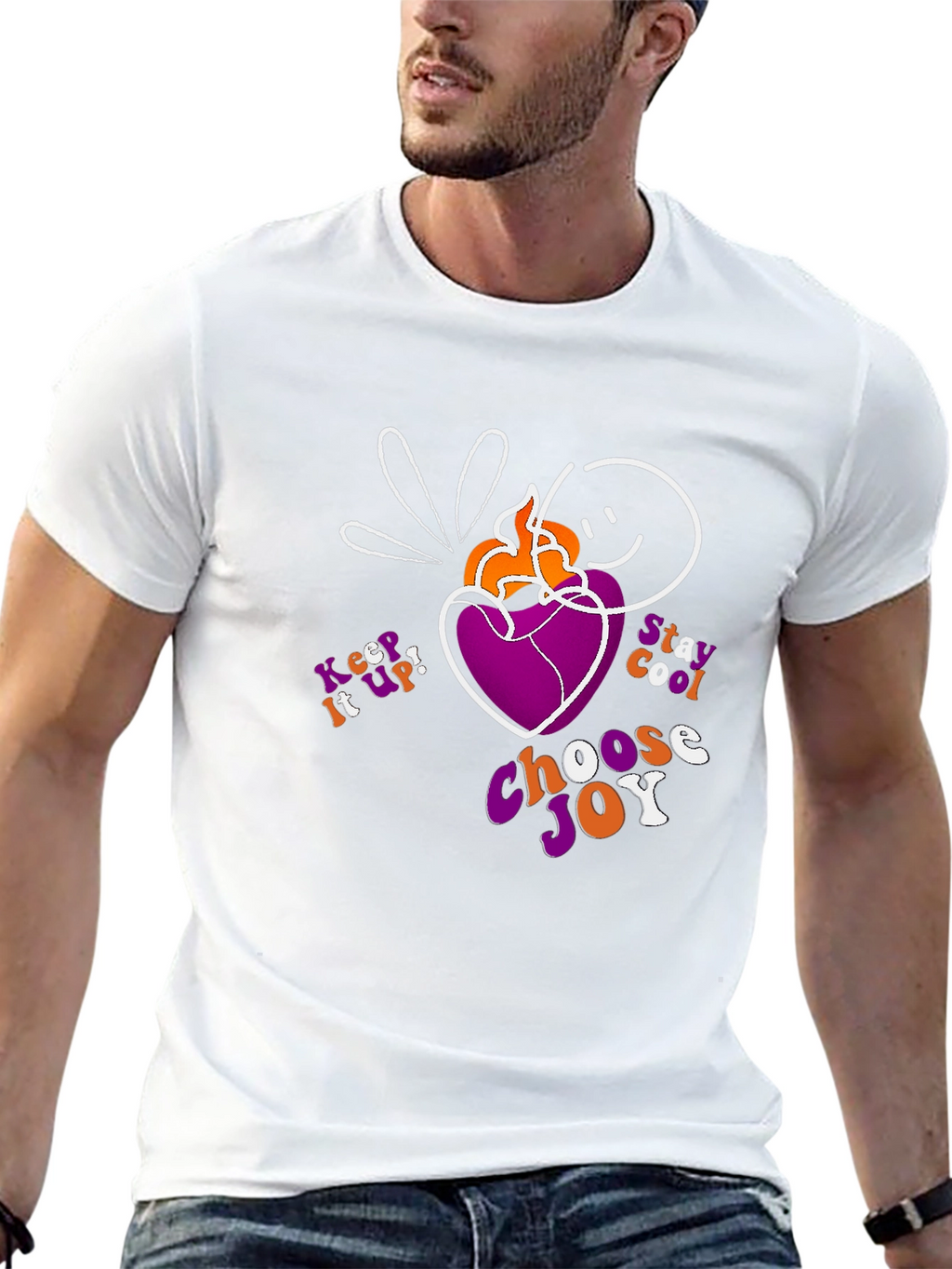 Choose Joy Graphic T-Shirt - Black Cotton Tee