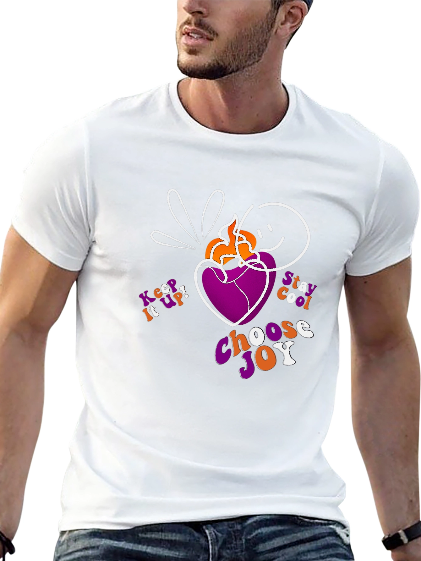 Choose Joy Graphic T-Shirt - Black Cotton Tee