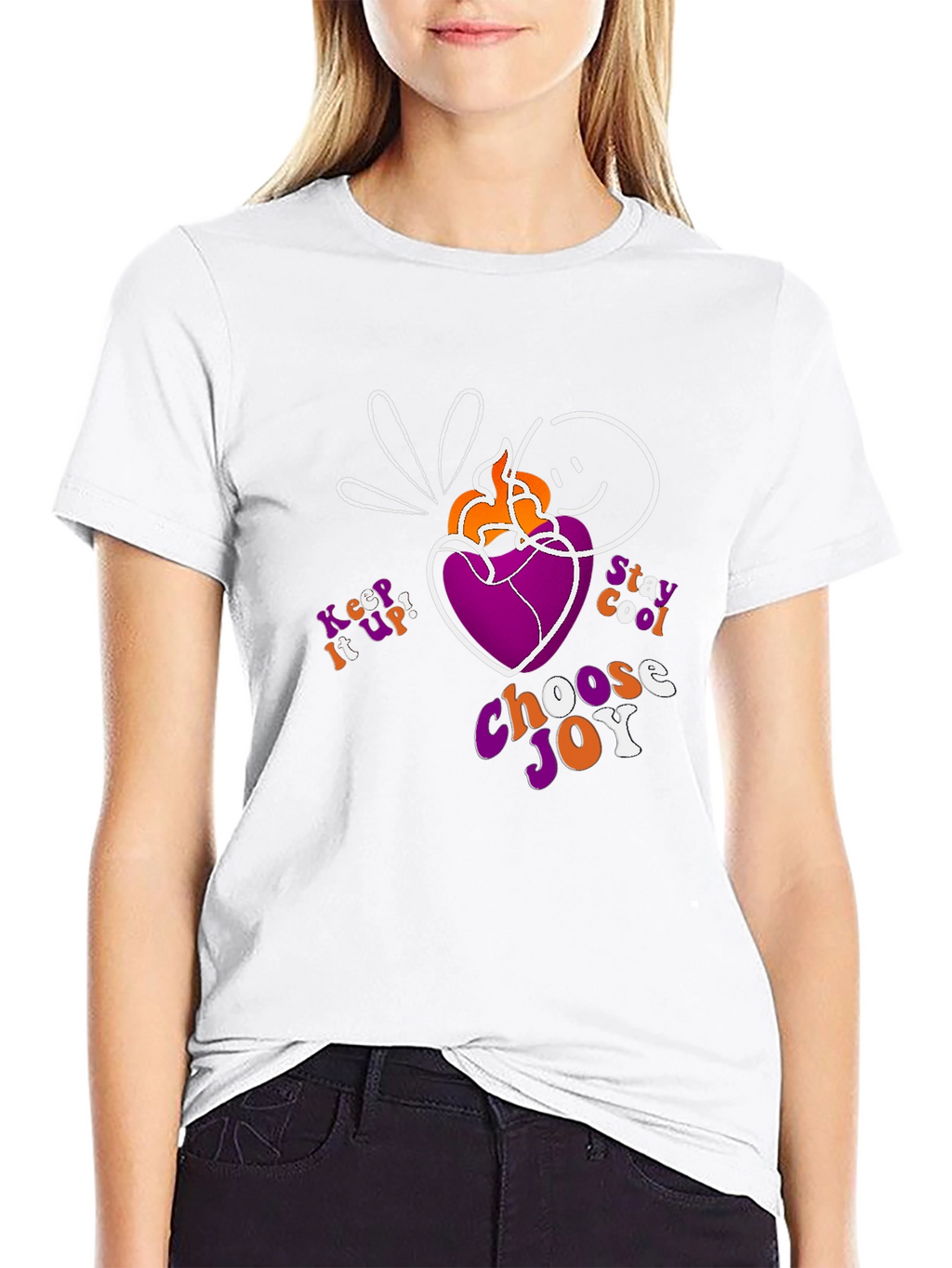 Choose Joy Graphic T-Shirt - Black Cotton Tee