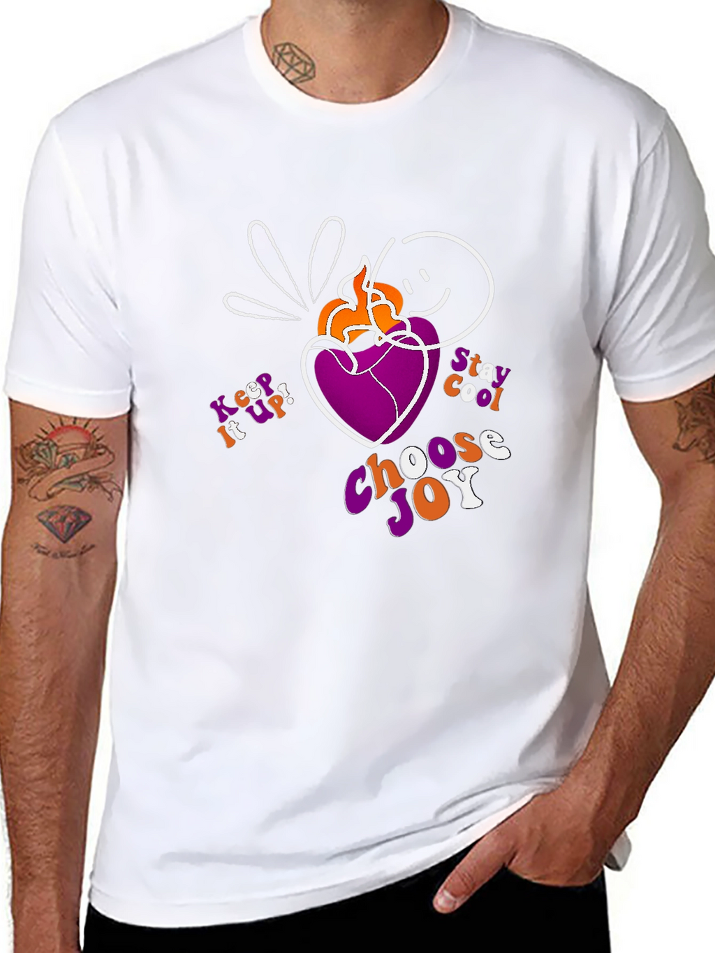 Choose Joy Graphic T-Shirt - Black Cotton Tee