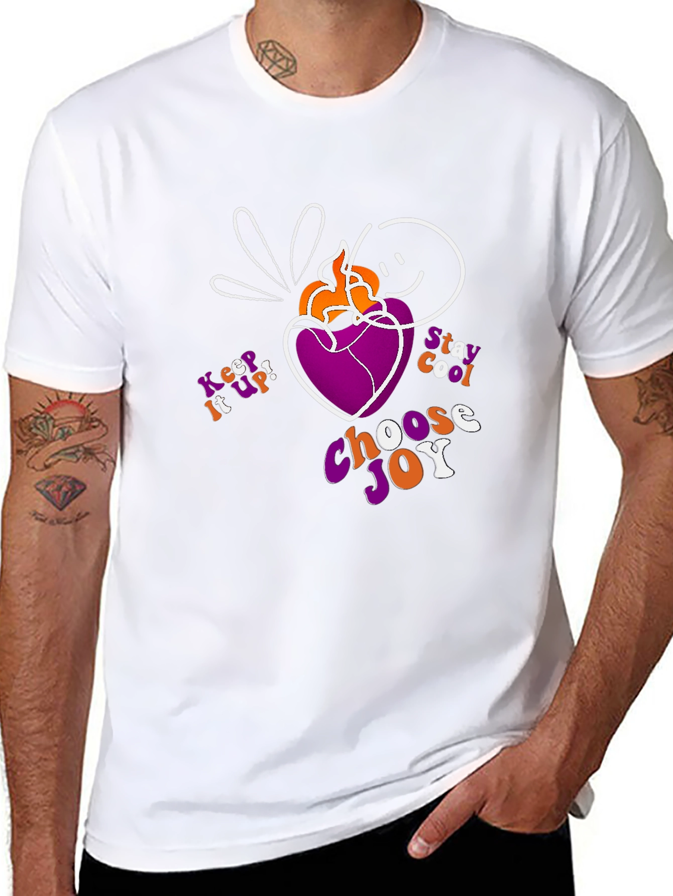 Choose Joy Graphic T-Shirt - Black Cotton Tee