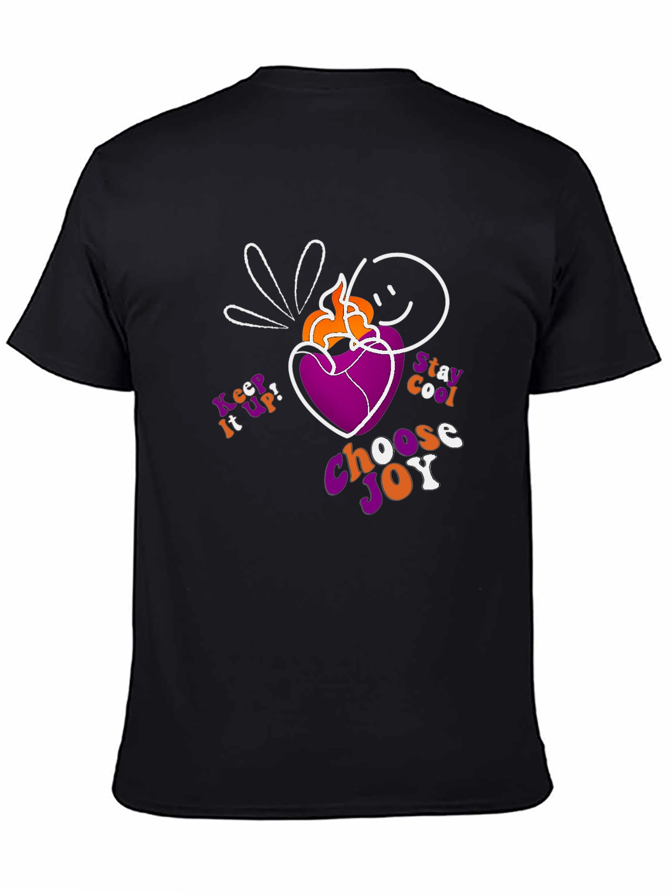 Choose Joy Graphic T-Shirt - Black Cotton Tee