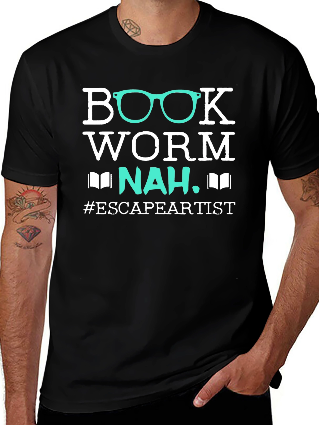 Bookworm Escape Artist Graphic T-Shirt