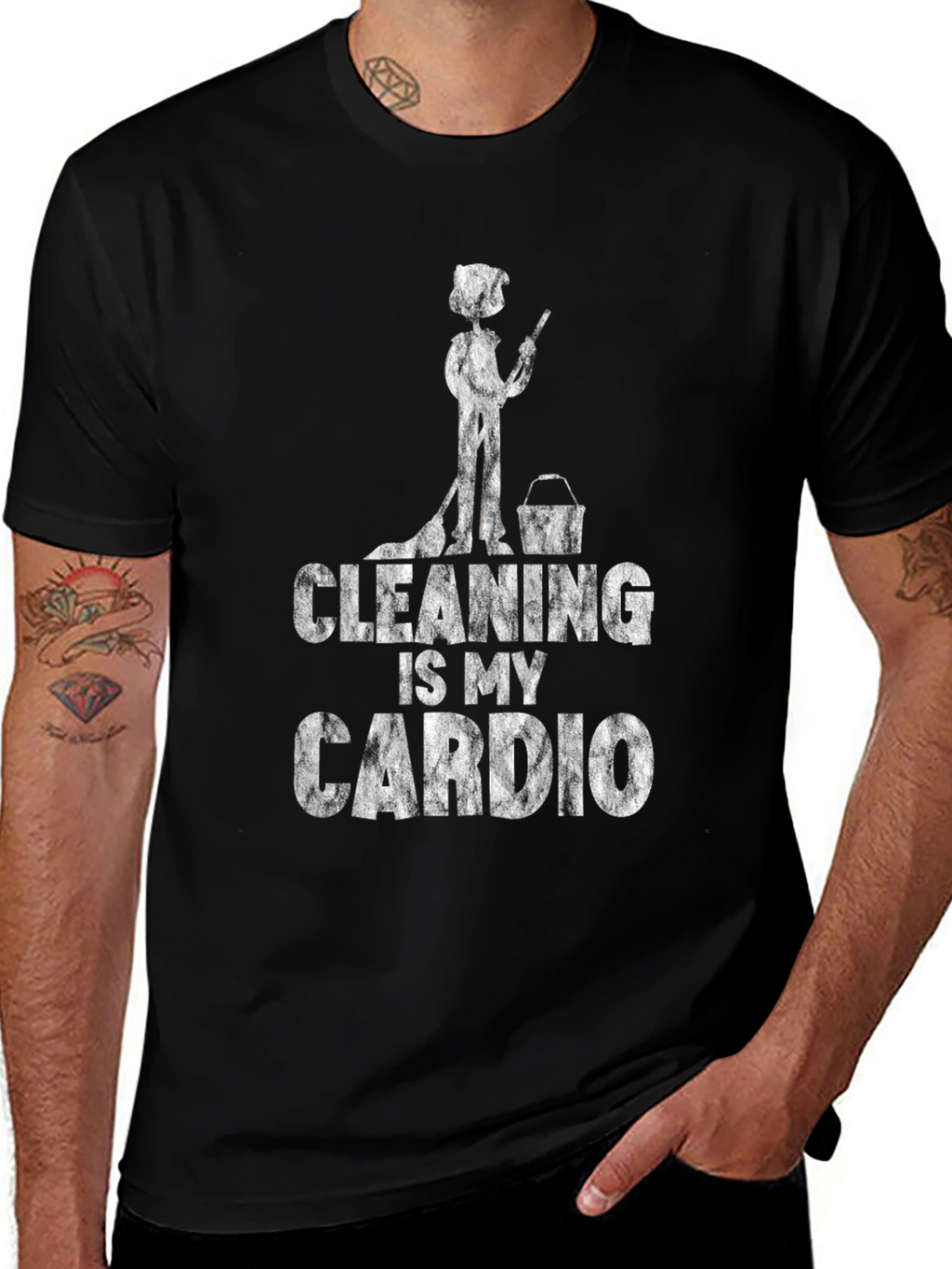 Cleaning Is My Cardio Graphic Tee