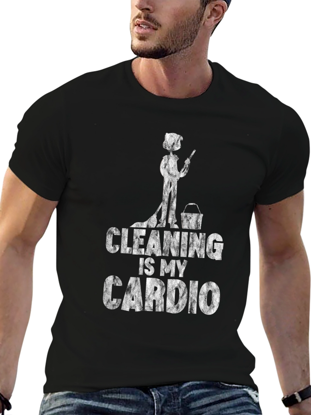 Cleaning Is My Cardio Graphic Tee