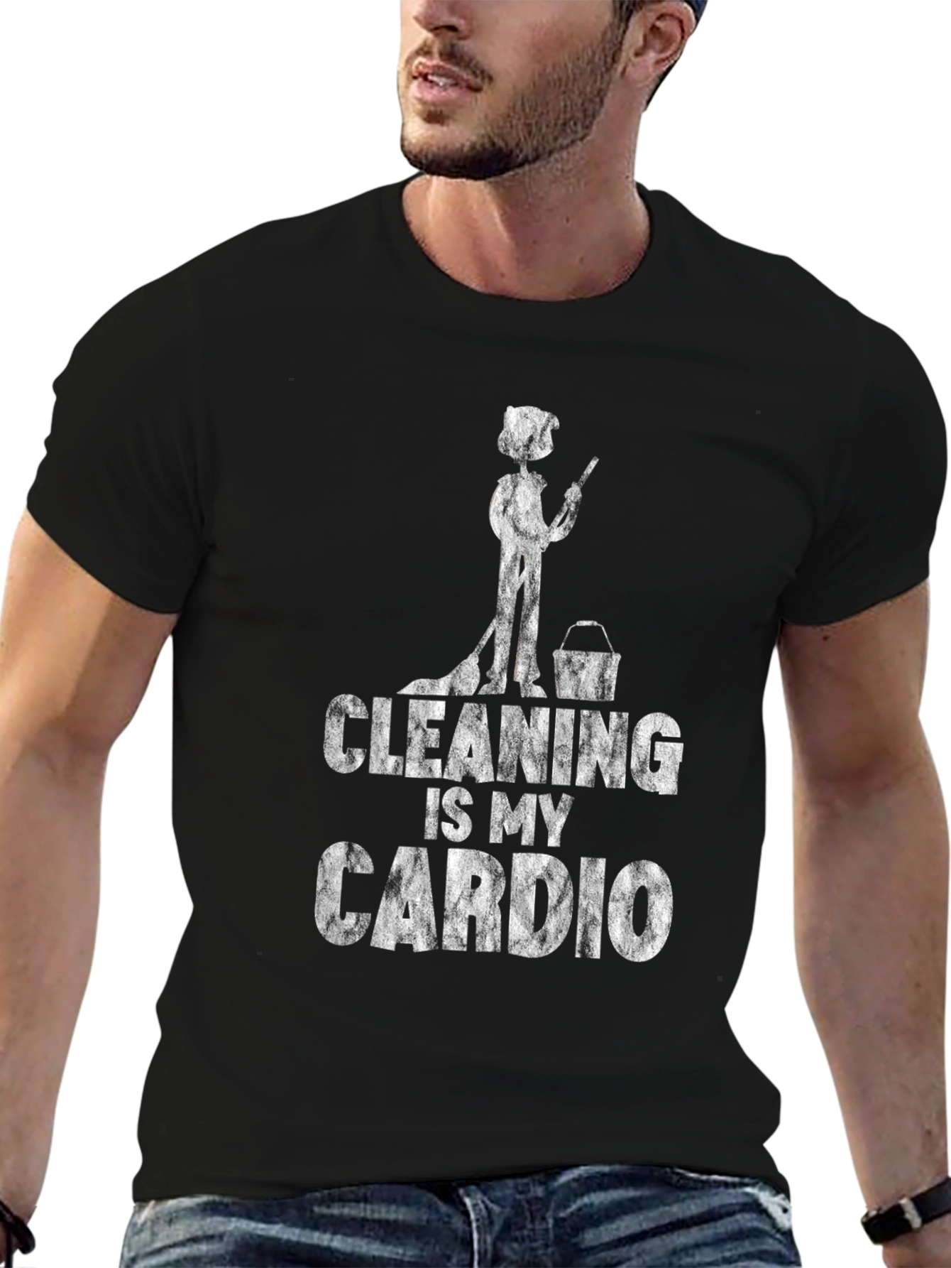 Cleaning Is My Cardio Graphic Tee