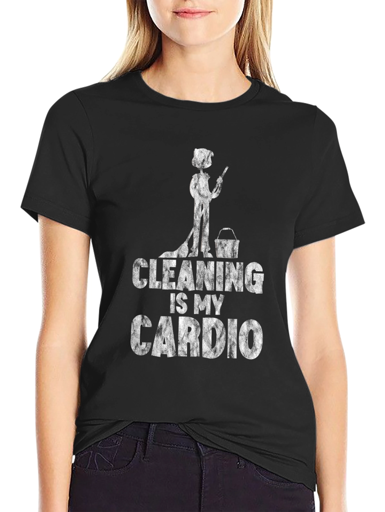 Cleaning Is My Cardio Graphic Tee