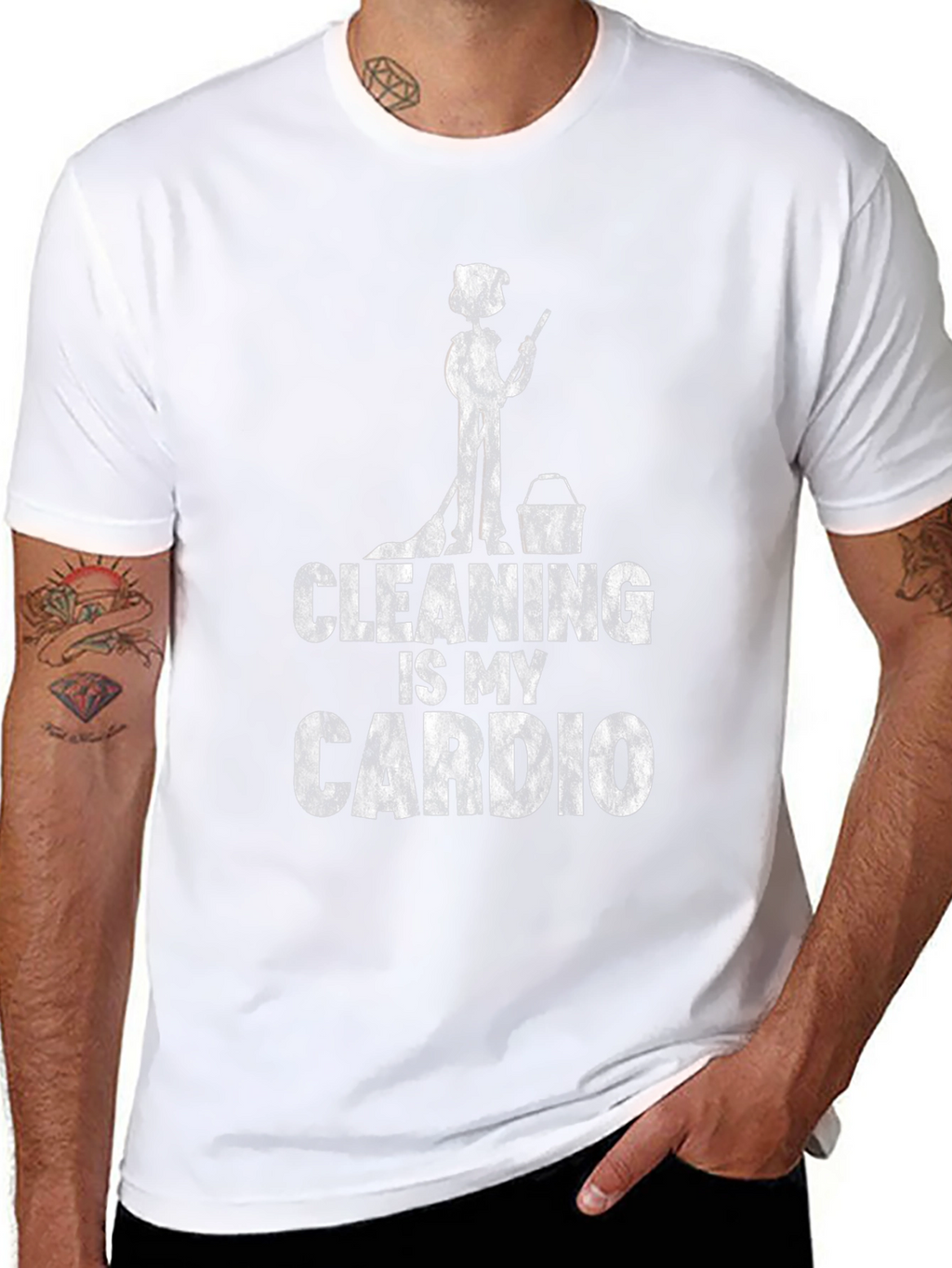 Cleaning Is My Cardio Graphic Tee