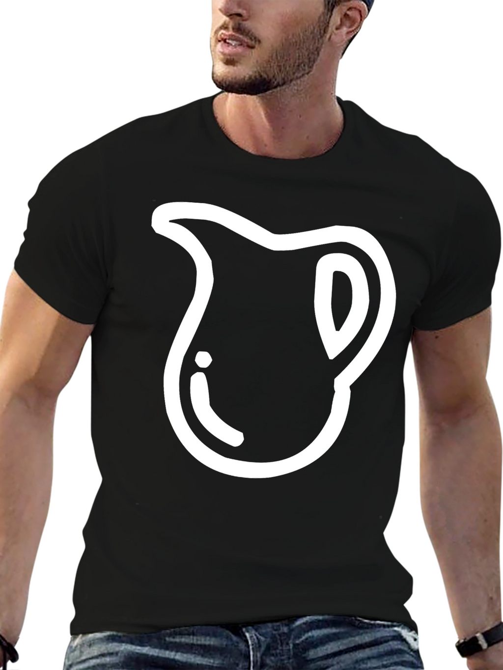Pitcher Graphic Black Tee - Stylish Casual Wear