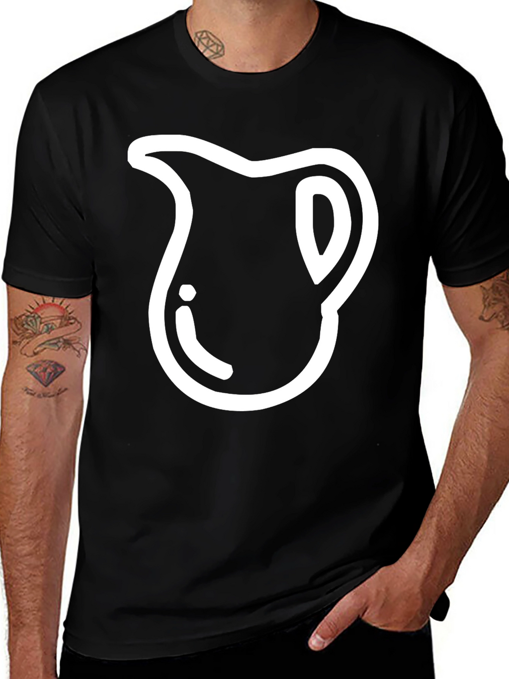 Pitcher Graphic Black Tee - Stylish Casual Wear