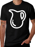 Pitcher Graphic Black Tee - Stylish Casual Wear