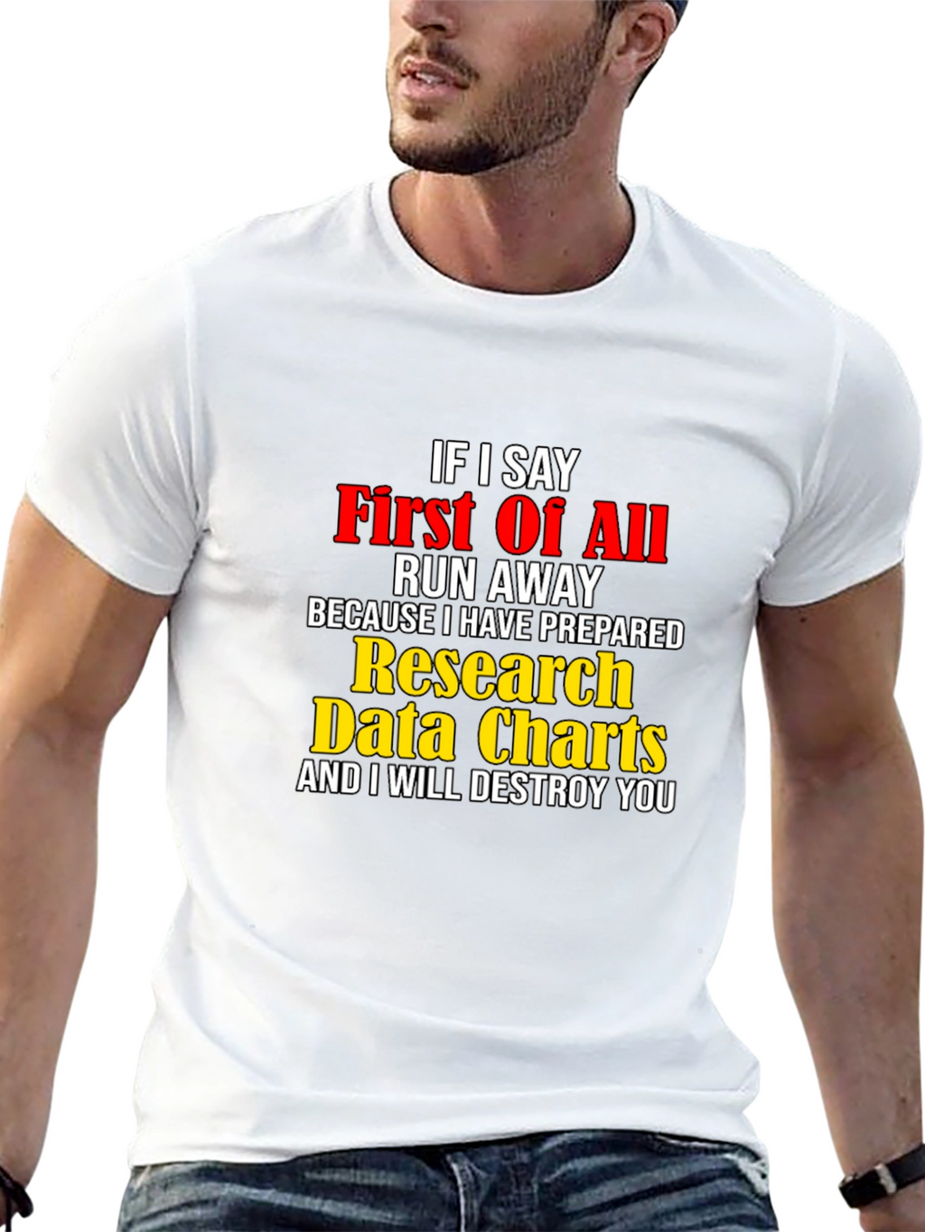 Funny Research Data Charts T-Shirt
