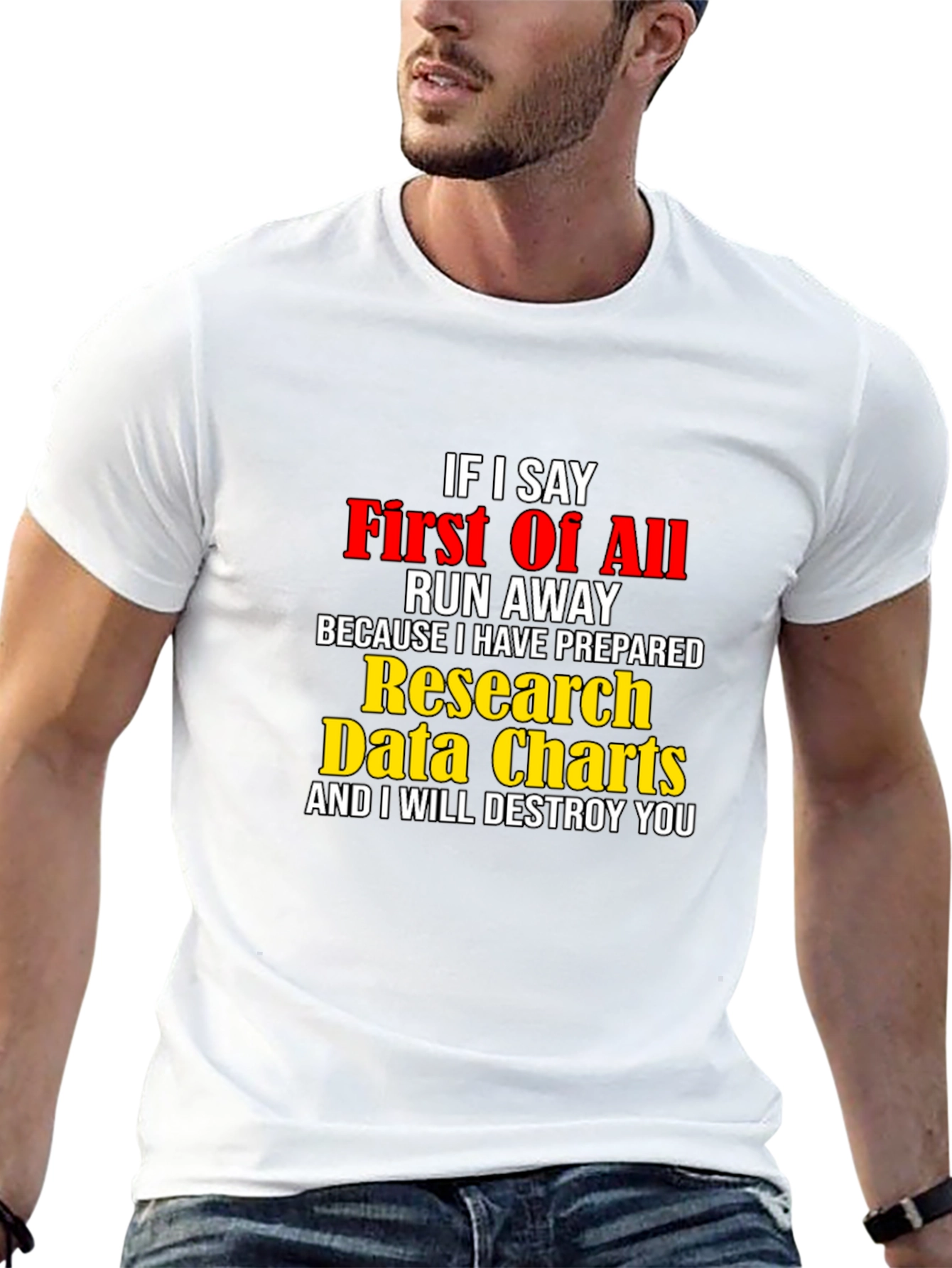 Funny Research Data Charts T-Shirt