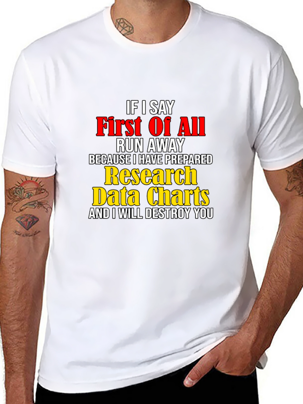 Funny Research Data Charts T-Shirt