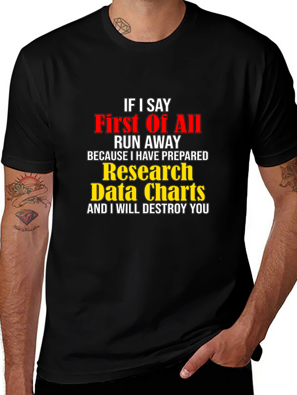 Funny Research Data Charts T-Shirt