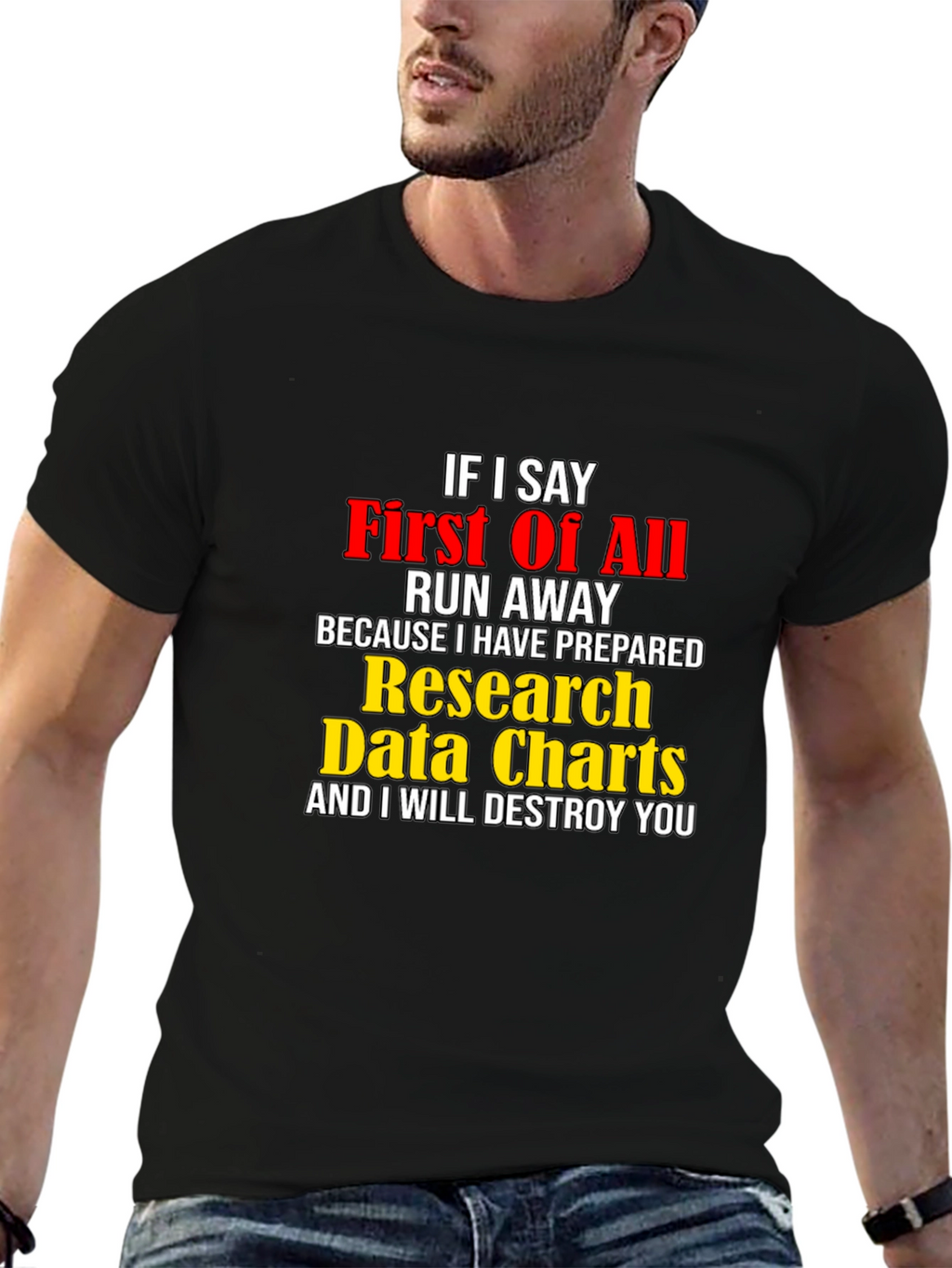 Funny Research Data Charts T-Shirt