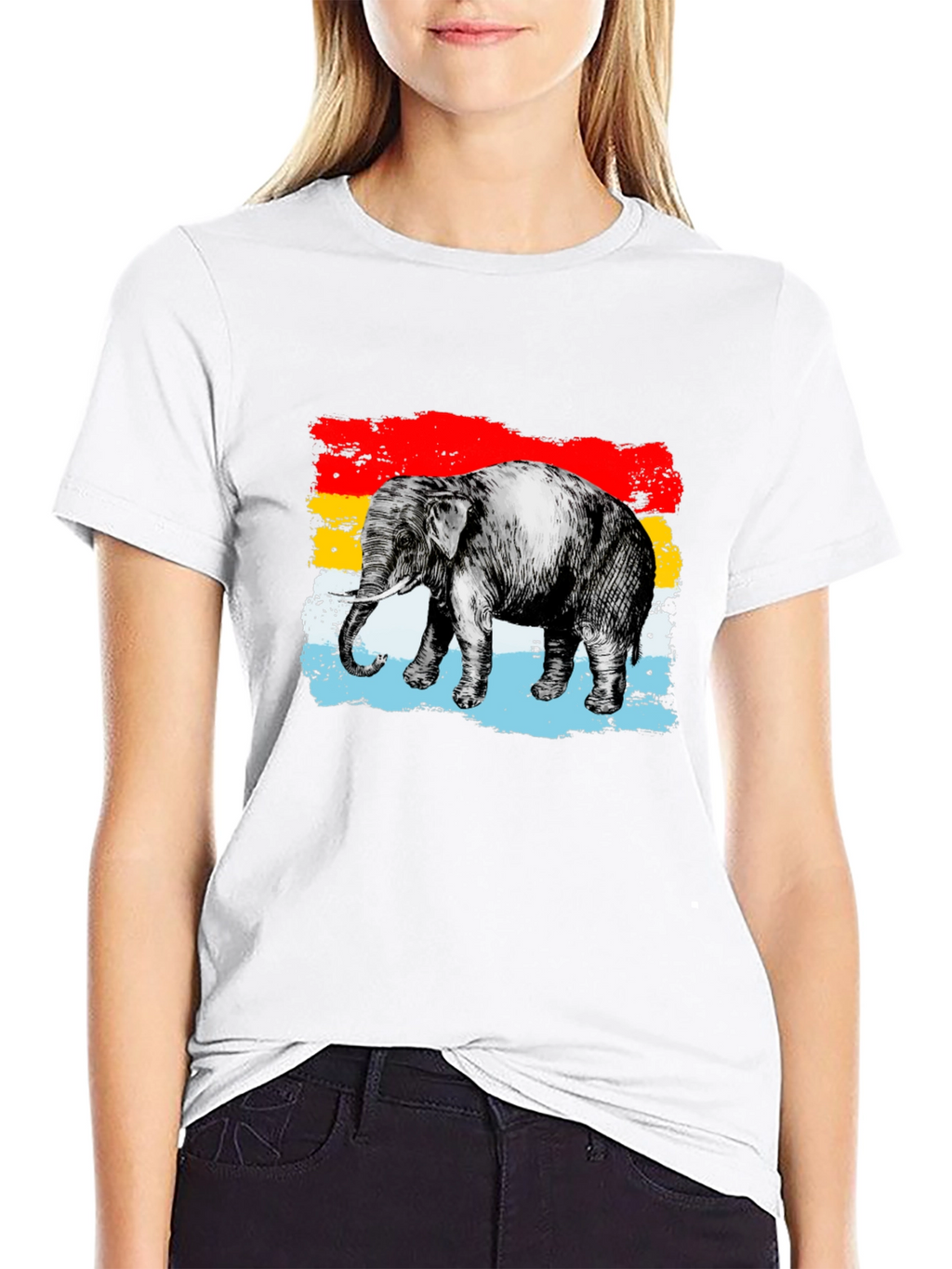 Elephant Graphic Tee - Unique Animal Design