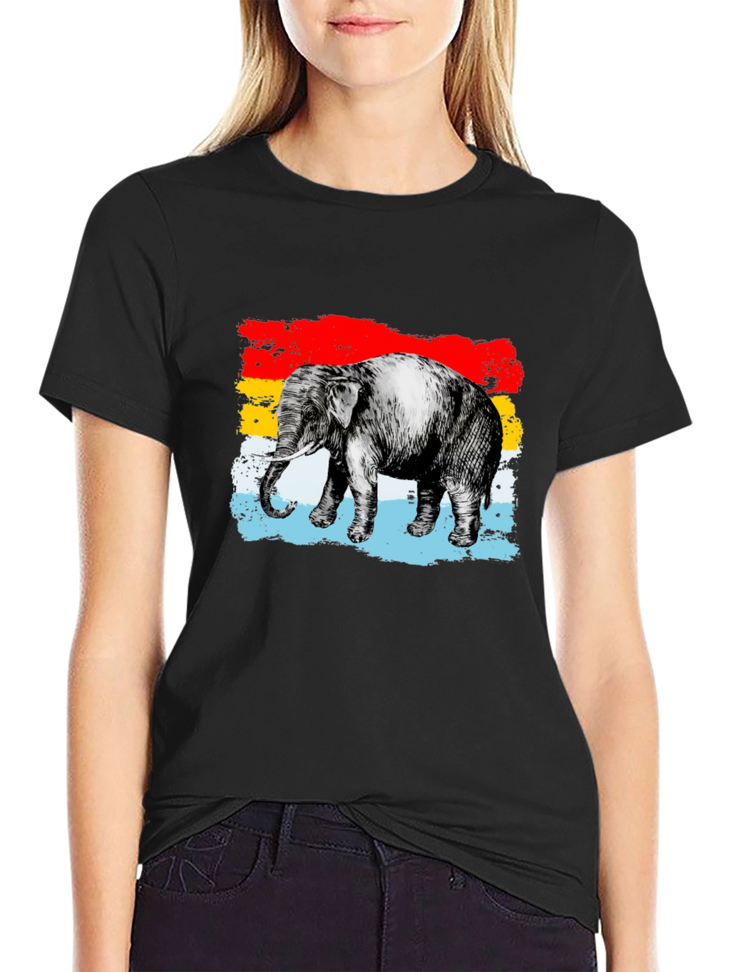Elephant Graphic Tee - Unique Animal Design