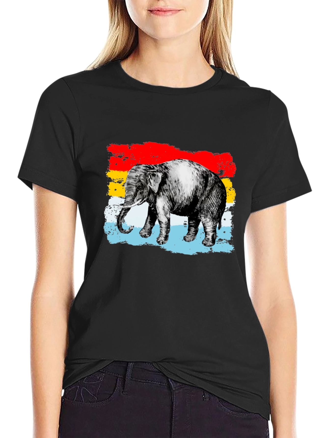 Elephant Graphic Tee - Unique Animal Design