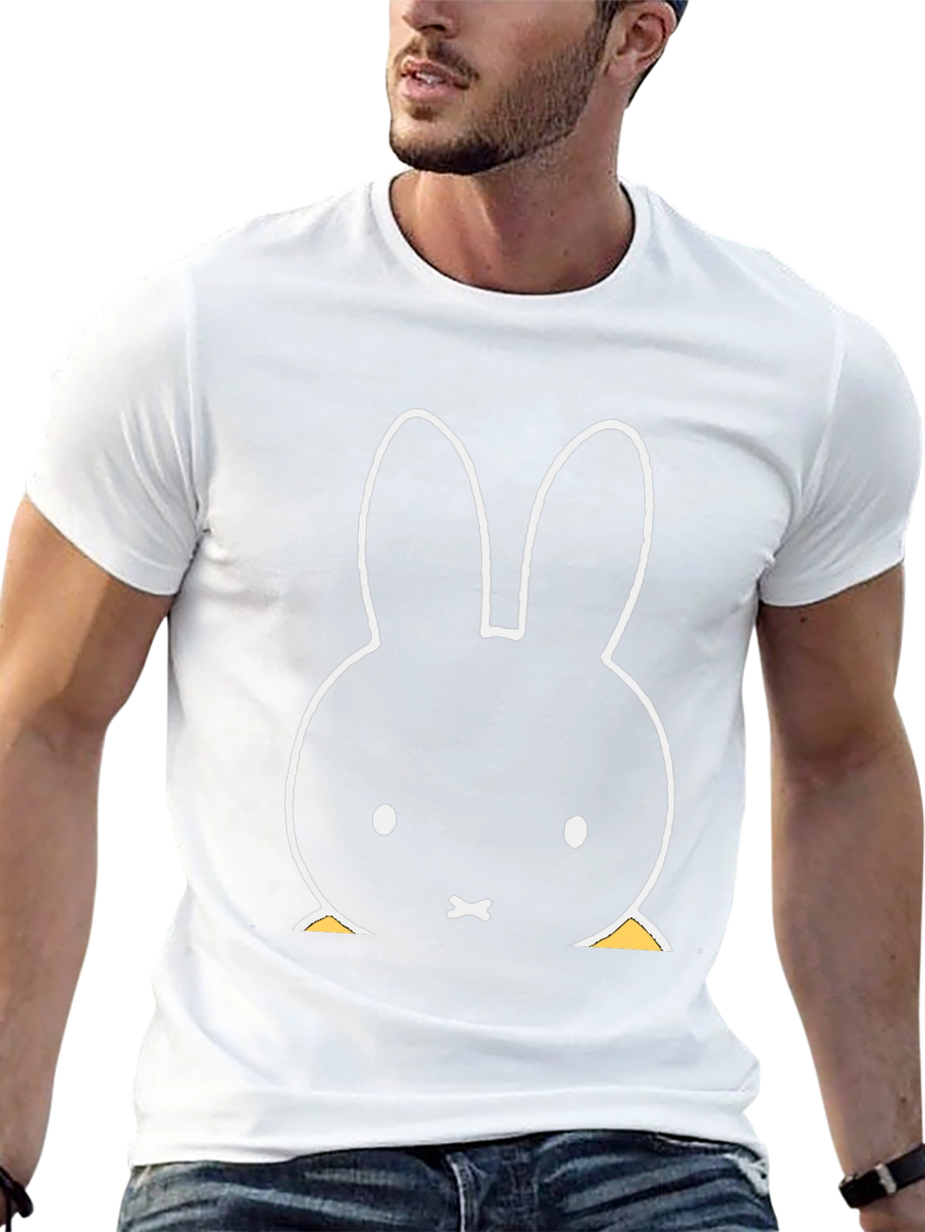 Miffy Bunny Graphic Black Tee