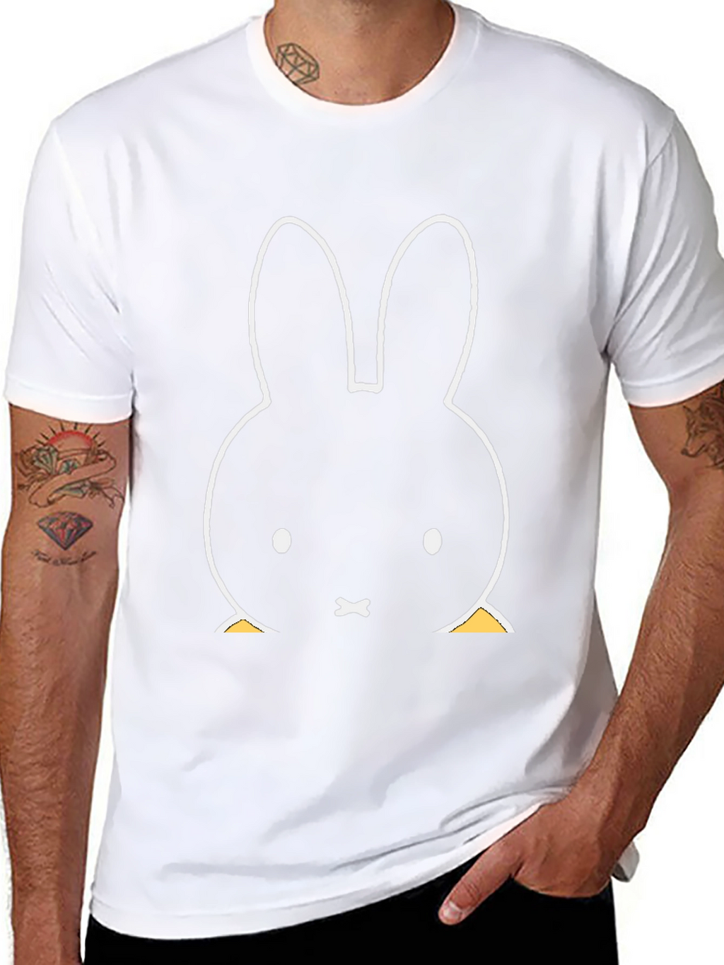 Miffy Bunny Graphic Black Tee