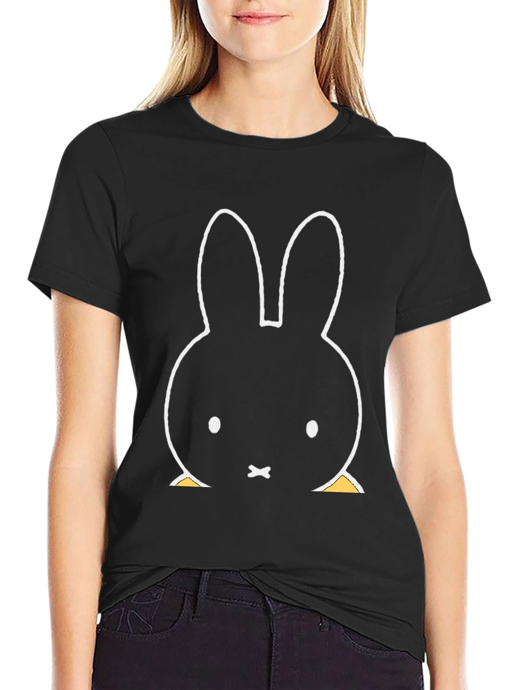 Miffy Bunny Graphic Black Tee