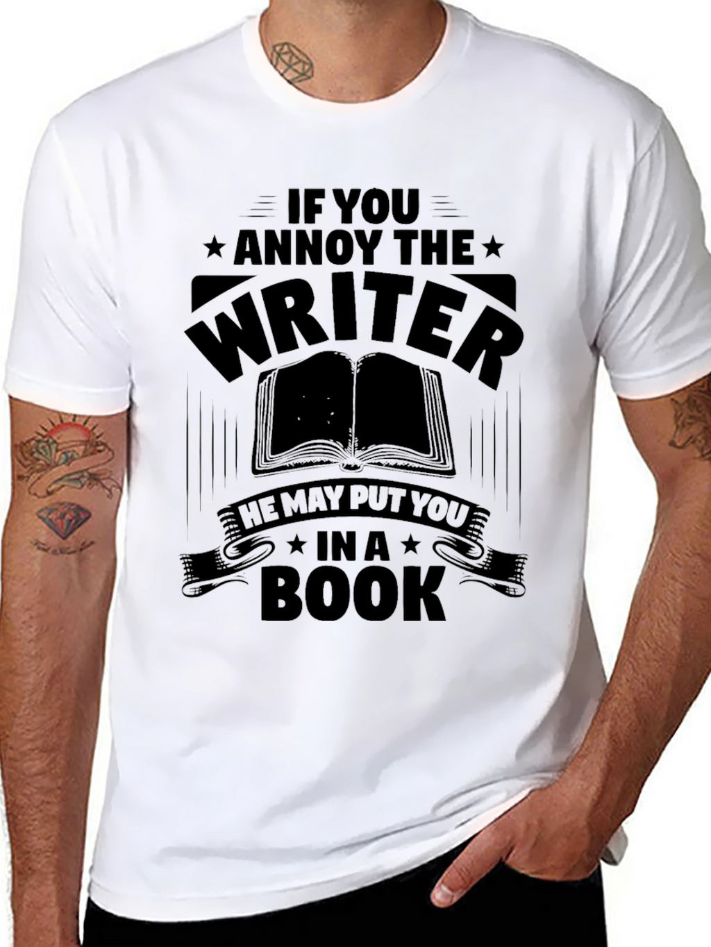 Writer Warning T-Shirt - Annoy the Writer!