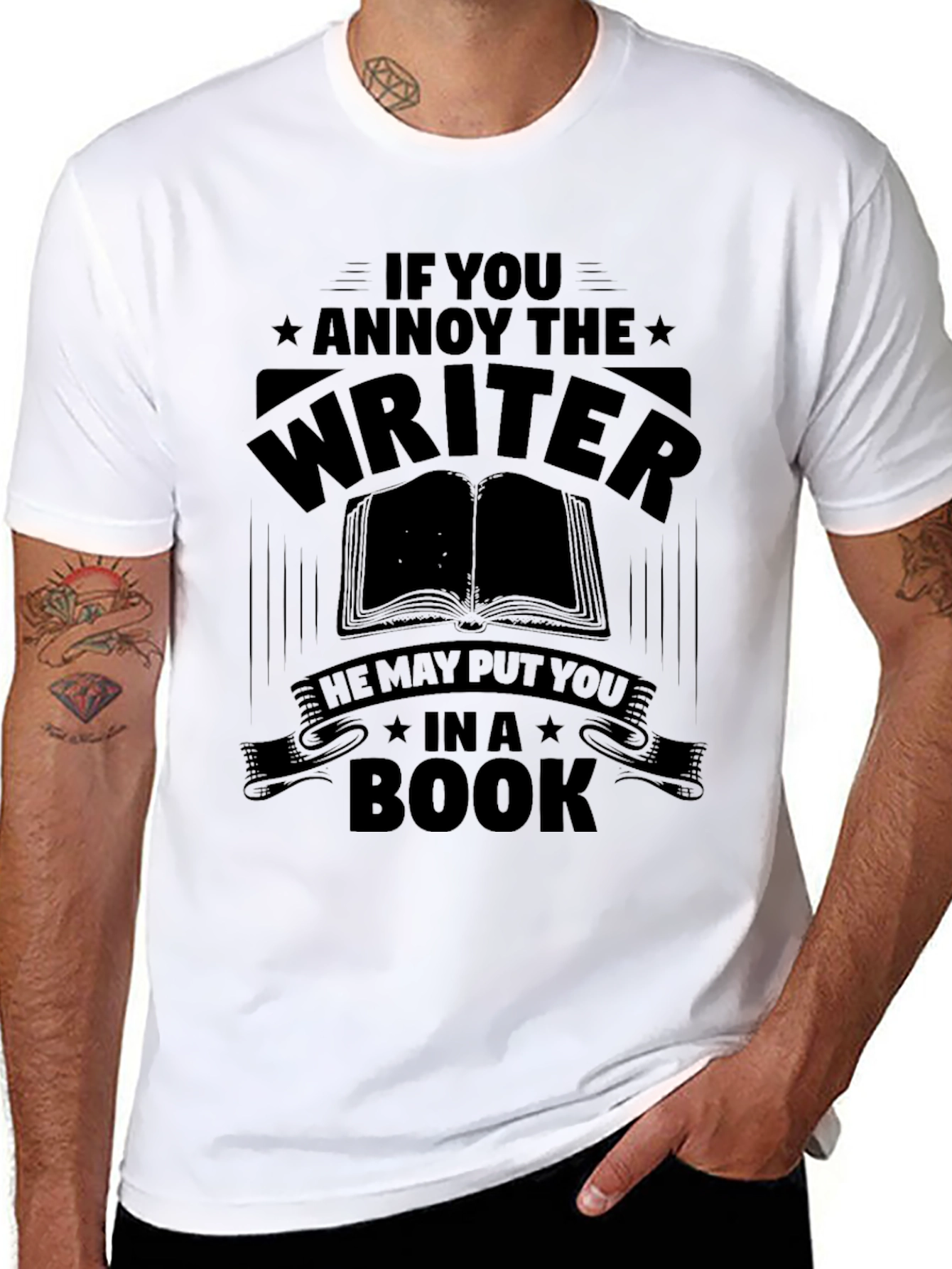 Writer Warning T-Shirt - Annoy the Writer!