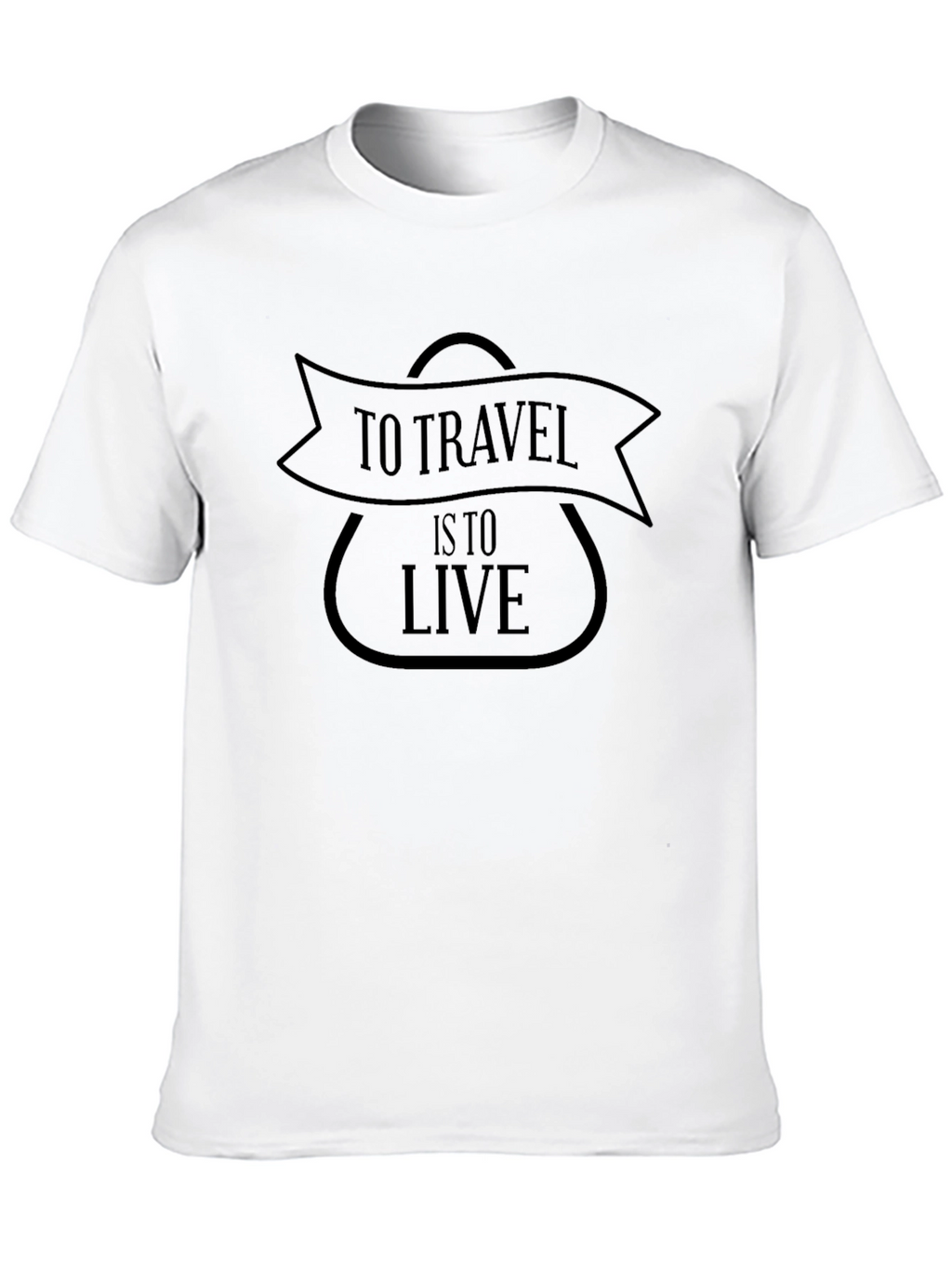 Travel Lifestyle Black Graphic T-Shirt