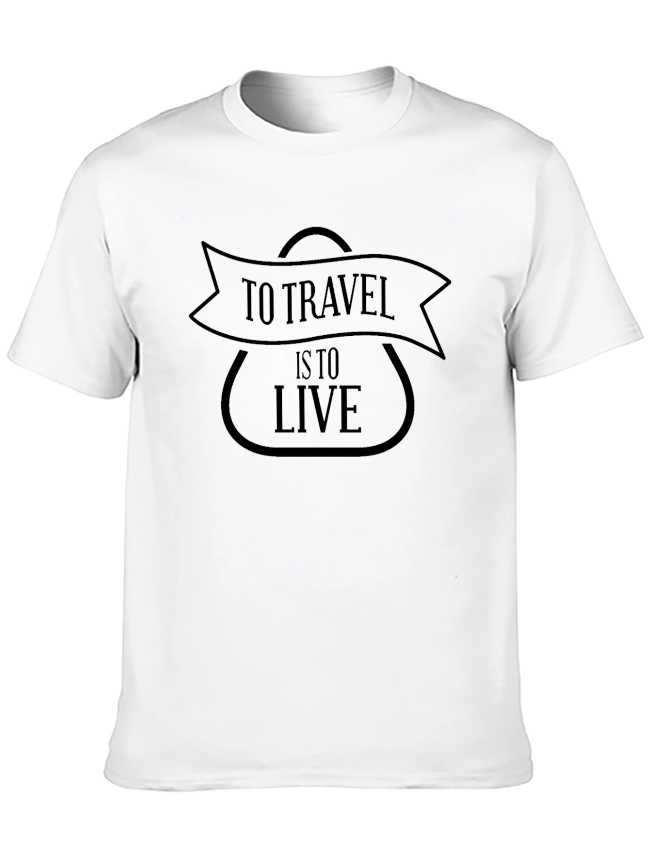 Travel Lifestyle Black Graphic T-Shirt